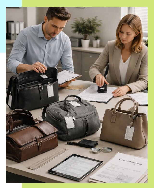 Сертификация сумок в Ельце от 7701 руб. | Алешин-Елц