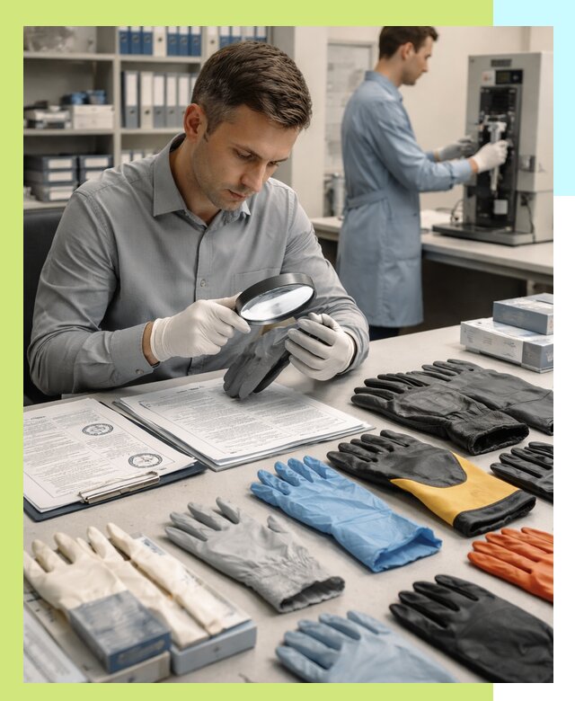 Сертификация перчаток и средств защиты продукции в Ельце