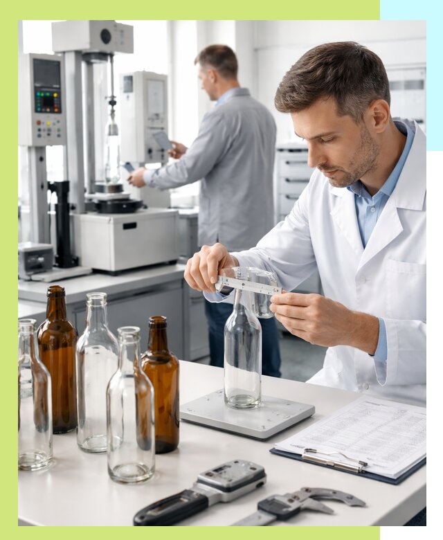 Сертификация стеклянных бутылок и сопутствующей упаковки в Ельце