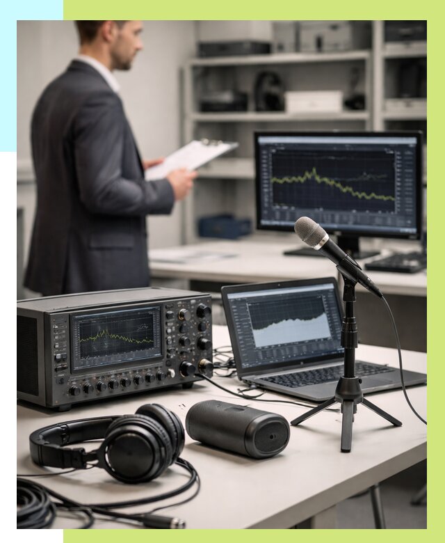 Сертификация аудиотехники в Ельце от 15402 р., Алешин-Елц