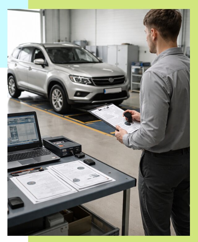 Сертификация транспортных средств в Ельце от 12322 р. | Алешин-Елц