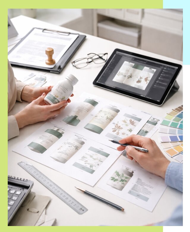 Профессиональная разработка дизайна и текста этикетки продукции в Ельце