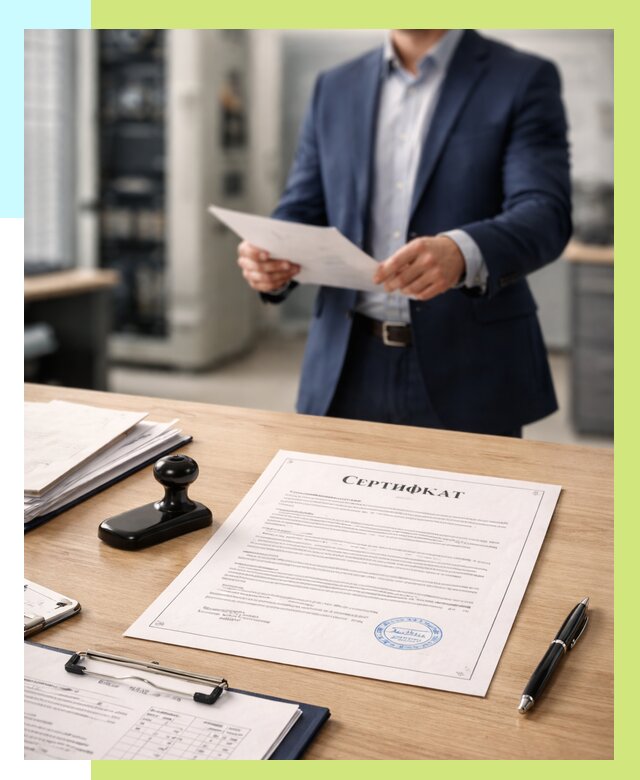 Сертификат на оборудование в Ельце от 15402 р. | Алешин-Елц