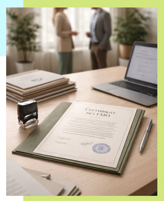 Сертификат без ГМО в Ельце от 7701 р. оформить срочно Алешин-Елц