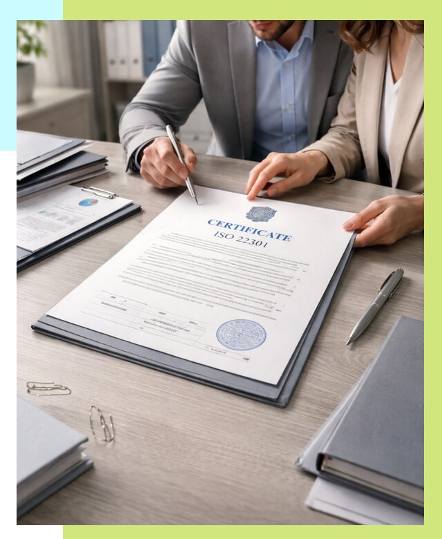Сертификат ISO 22301 в Ельце от 46206 р. | Алешин-Елц срочно